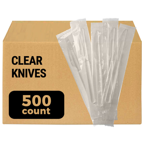 [MEGA Pack] 500 Count 3X Heavy Duty Clear Plastic Forks Individually W ...